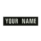 10X2.5cm Embroidery Custom Name Text Patch Stripes Badge Iron On Or Sew On Or  Patches For