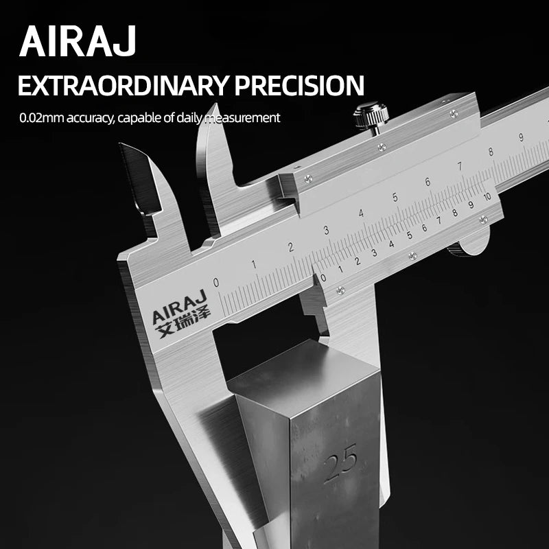 AIRAJ 0-150 MM Vernier Caliper Digital 0.02 MM High-Precision Measuring Tool Stainless Steel Students Callipers Digital Tools