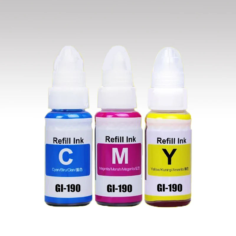 GI-190 Refill Ink For Canon gi 190 For Canon PIXMA G1100 G1110 G2100 G2110 G3100 G3102 G3110 G3111 G4100 G4110 G4111 Printer