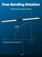 Double Head LED Desk Lamps Led Computer Monitor Light Stepless Dimmable USB Table Lamp for Office Study Reading Lighting Fixture