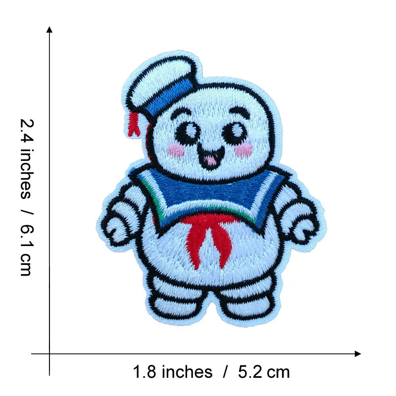 VENKMAN STANTZ SPENGLER ZEDDEMORE Embroidered iron on patches Name Tag Fabric Application for Clothing Accessories Badge DIY