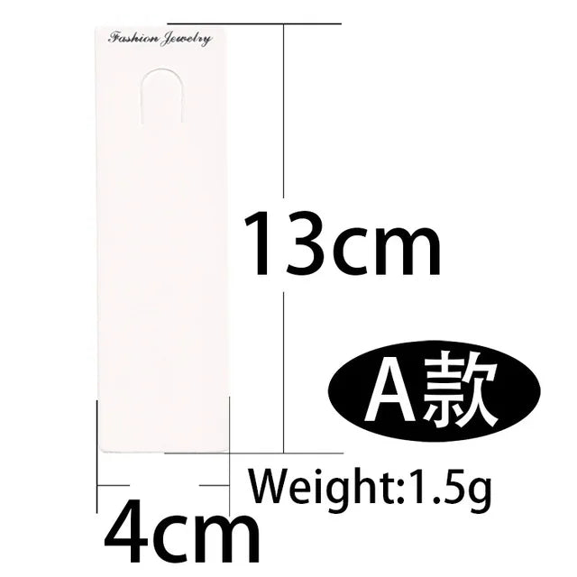 50pcs 7.5x12cm Keychain Packing Cards Kraft Paper Cards for diy Jewelry Keychain Display Cardboard Keyrings Retail Price Tags