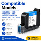 2588 2588+ 2588M 42ML Quick Dry Ink Cartridge 12.7mm Print Height for Handheld Inkjet Printer Compatible Replacement
