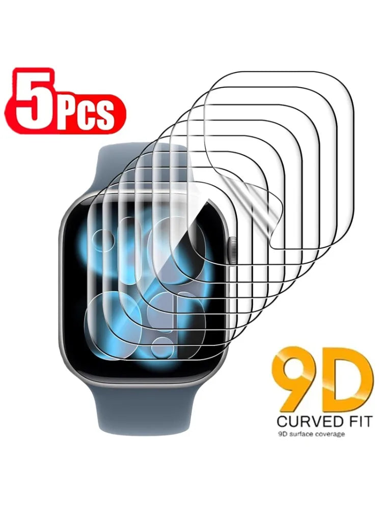 Hydrogel Film for Apple Watch 4 5 6 SE2/3 40MM 44MM Screen Protector Apple Watch 7 8 9 41MM 45MM 10 11 42mm 46MM Ultra2 3 49MM