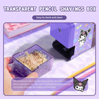 Sanrio Pencil Sharpener Fast Sharpening Easy to Use for Kids Students School Office Stationery Cute Anime Merch Kawaii Gift