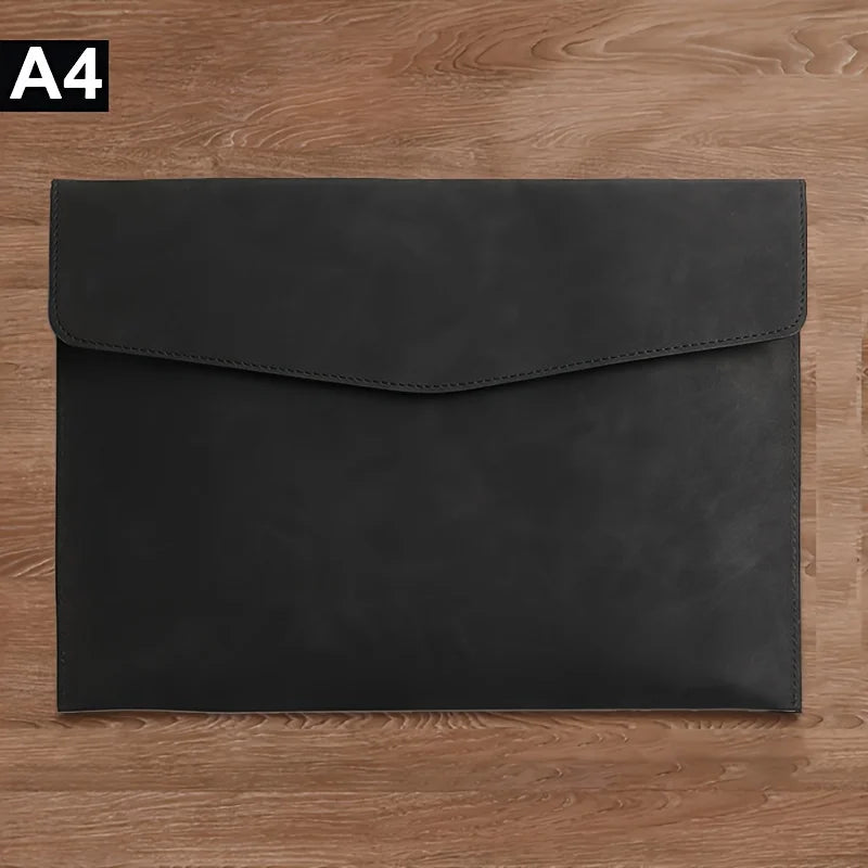 Large Capacity A4 File Folder Organizer with Double-Layer Laptop Protective Sleeve Storage Bag