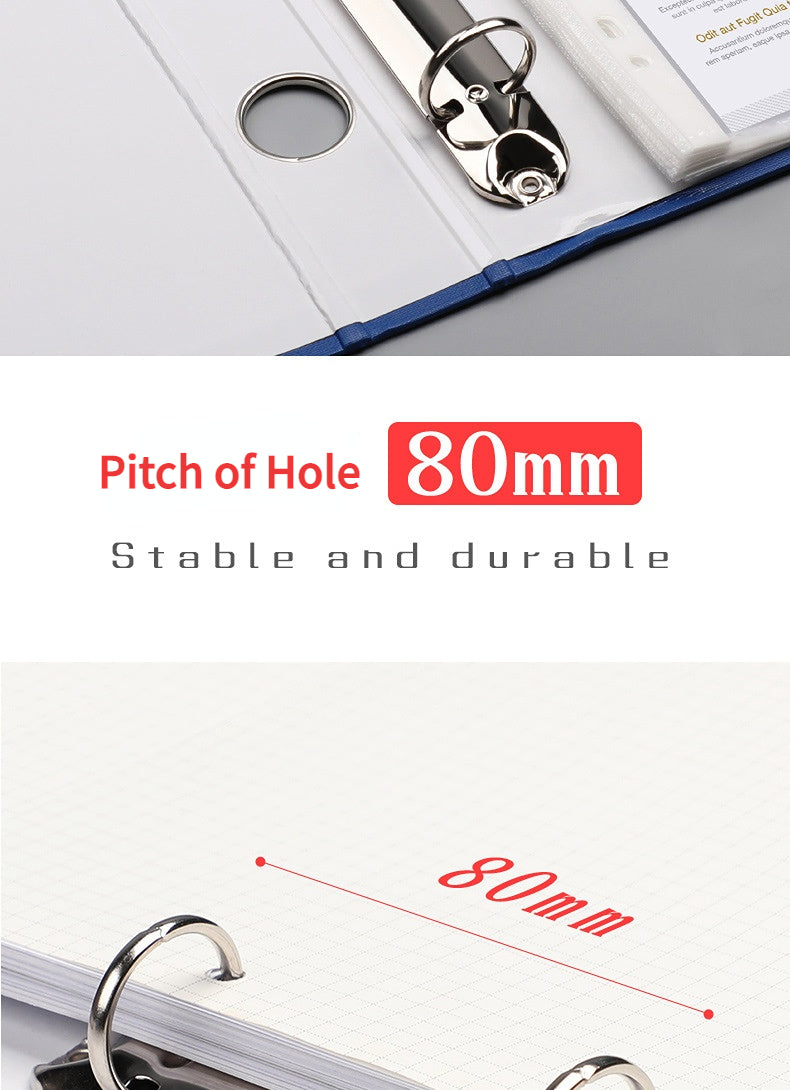 2/3 Hole A4 Ring Binder File Folder Document Storage Thickened Large-capacity A4 File Folders Display Book