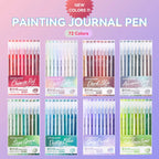 105Color Hand Account Gel Pen Languo Morandi Retro Pen Large-Capacity Color Handbook Pen For Student Painting Graffiti Writting