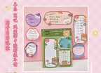 Kawaii Cartoon Strawberry Rabbit Bear Sticky Notes Memo Pad Cute Message N Times Sticky Office Stationery Supply Journal Planner
