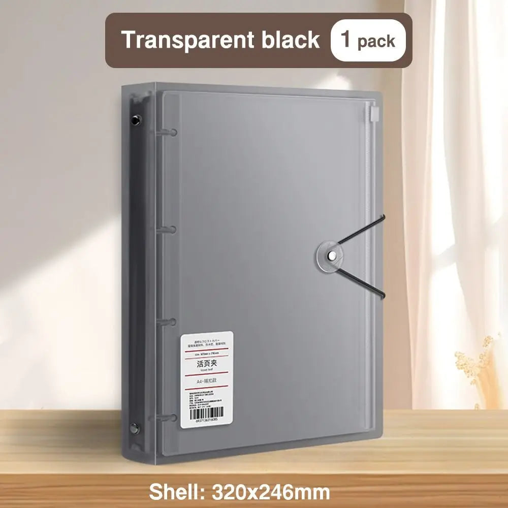 Multifunctional PP Storage Booklet Loose Leaf A4/A5/B5 Binder Family ID Storage Bag Dustproof Photo Album School