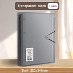 Multifunctional PP Storage Booklet Loose Leaf A4/A5/B5 Binder Family ID Storage Bag Dustproof Photo Album School