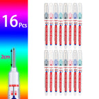 4-80Pcs 2cm Waterproof Long Head Markers Deep Hole Marker Pen for Metal Carpenter Red/Black/Blue/Green Ink Woodworking Tools