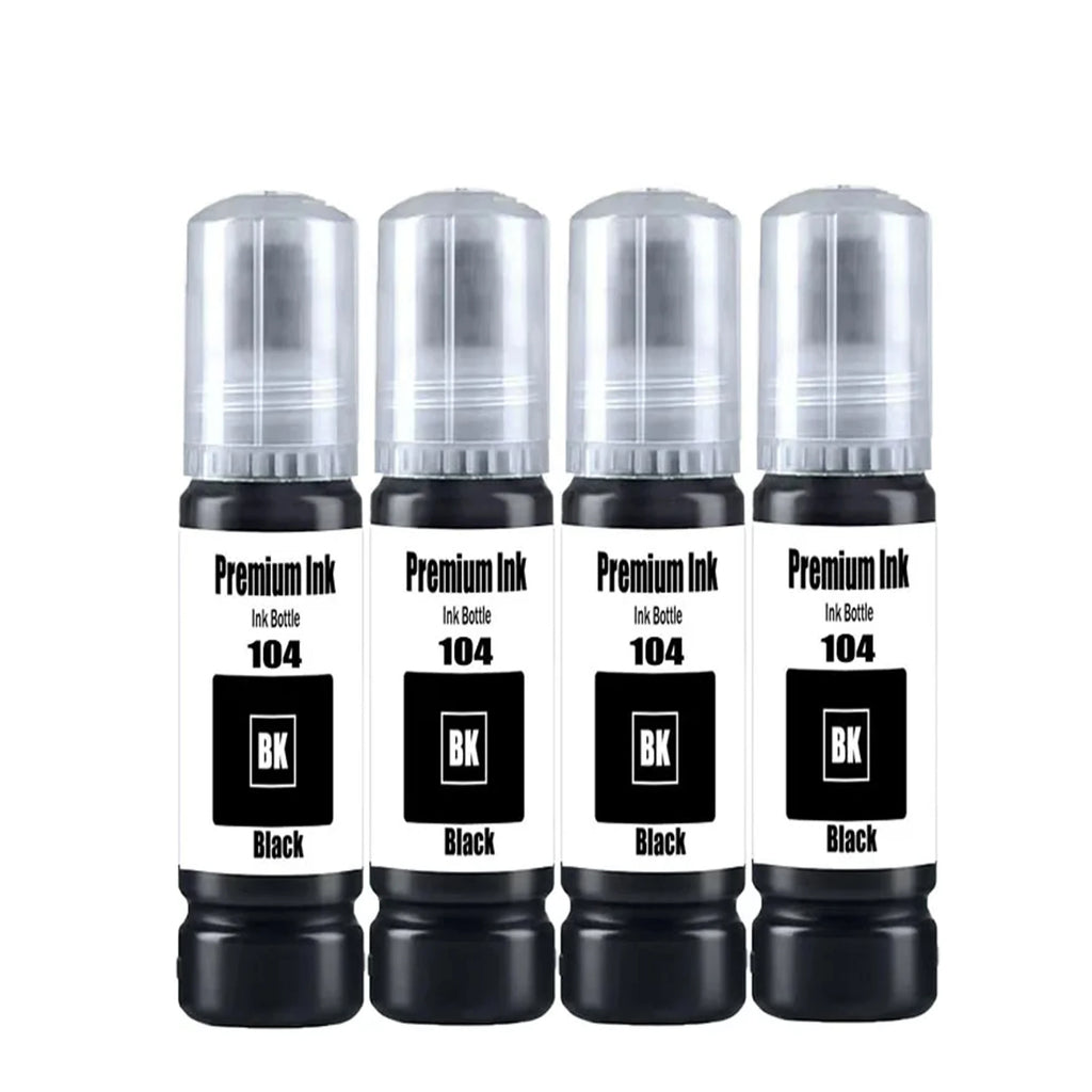 104 Premium Ink Epson 104 Ink Bottle for Epson ET-2710 2711 2712 2714 2715 2720 2721 2726 ET-2821 ET-2825 Printer