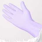 Water Resistant Dish Washing Gloves 1 Pair Durable Latex Rubber Gloves Reusable for Kitchen Cleaning Laundry Gardening Use