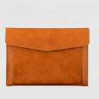 A4 Leather Document Bag Storage Bag  Large Capacity Double-layer File Folder Business Official Briefcase