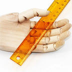 2Pcs Design T Ruler Plastic Long-Lasting Double Scale Measuring Tool for Drawing Sketching Office Use T Shape Ruler