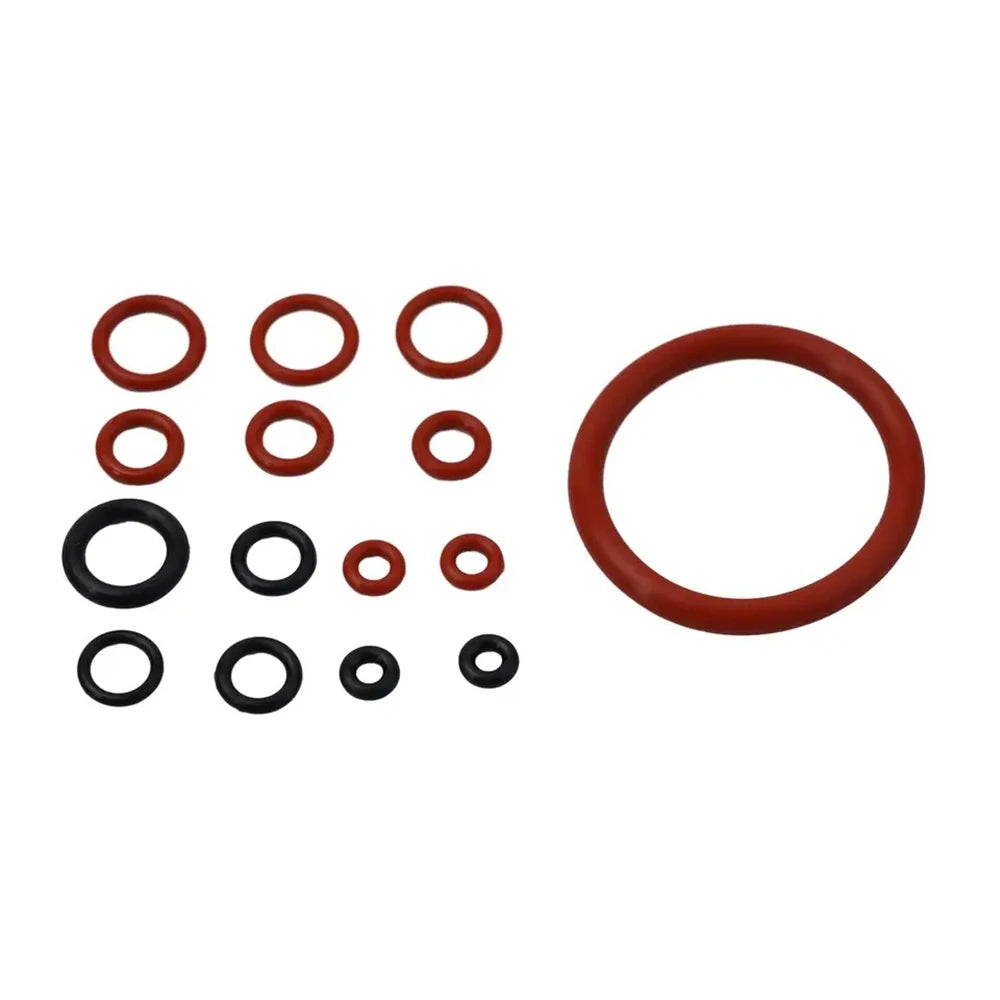 15pcs, O-Ring Seal Kit Silicone Gasket For Saeco Gaggia Spidem Coffee Machine Brewing Group Spout Connector Kitchen Accessories