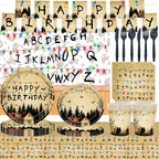 Stranger Theme Birthday Party Tableware Decoration American TV Paper Plate Napkin Banner Lights Alphabet Backdrops Kids Supplies