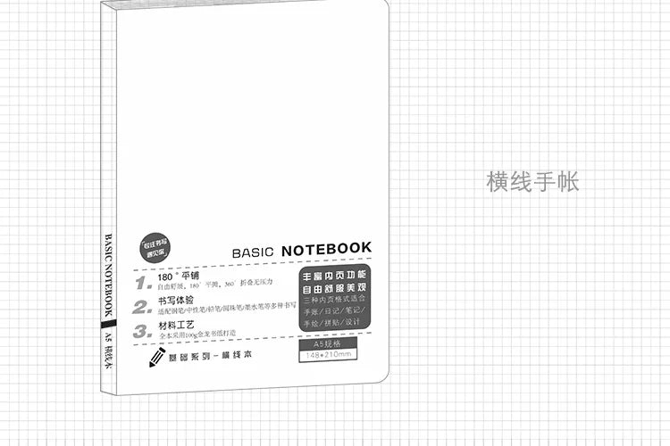 A5 A6 Paper Refill Agenda Planners Diary Grid Line 80 Binder Sheets Six Hole Envelope Zip Pouch Office School Stationery