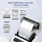 Phomemo M220 Bluetooth Thermal Label Printer 20-75mm Portable 203DPI Label Maker for Barcode Address Mailing File Labels