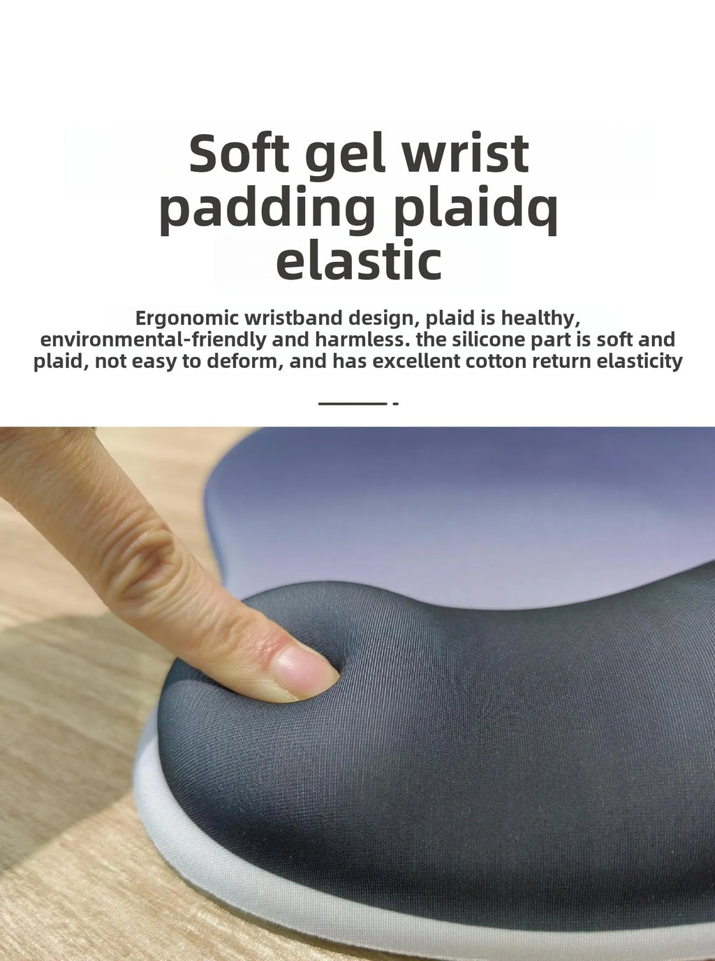 Gradient Ergonomics Mouse Pad Comfortable Wrist Support Non Slip Mice Mat Soft Mousepad Wrist Rest Computer Silicone Mouse Pad