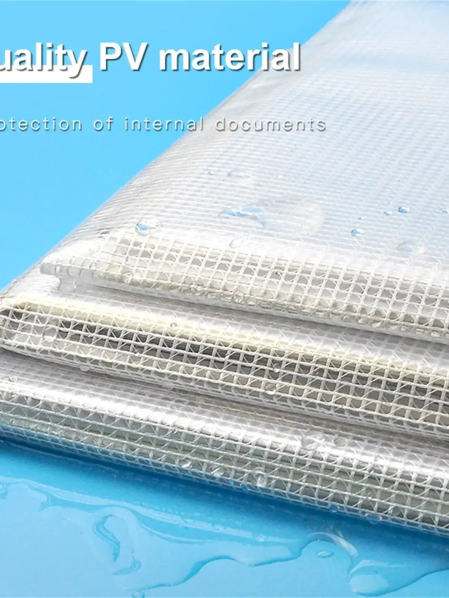 5/10pcs A4 Zippered File and Storage Bag, Waterproof and Transparent Storage Bag Suitable for School Office Travel Storage