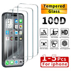 1-5Pcs Tempered Glass For iPhone 14 13 12 11 16 15 Pro Max Screen Protector For iPhone 6 6S 7 8 SE X XS XR Protective Glass Film