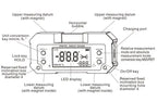 SHANHR Digital Angle Finder with Level Bubble Dual Axis Rechargable Digital Angle Gauge Magnetic Digital Level Box Protractor
