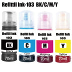 T103 103 104 Refill Dye Ink For Epson Eco Tank L1110 L3100 L3110 L3111 L3116 L3150 L3151 L3156 L3160 5190 Desktop Printer