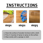 Beeswax Wood Polishing Spray Furniture Scratch Repair Floor Seasoning Wax   Restores Shine Waterproof Removes Wax Dirt Eco-Frien