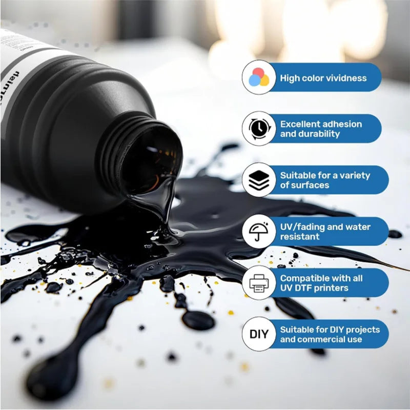 UV Hard Ink 500ML LED UV Ink For Epson L800 L805 L1800 R290 R330 1390 1400 1410 1500W DX5 DX7 UV Flatbed Printer