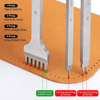 WUTA 1pc 3/4/5/6mm Leather Chisel Tool Diamond Pricking Iron Basic Hole Punch Stitching Leather Craft Tools