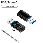 Digital Display USB3.2 Adapter USB A To Type C Adapter Data Transfer 60w Fast Charging USB C Converter For PC iphone15 Samsung