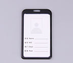 Office Metal Work Identity Badge ID Card Holder Aluminium Alloy Employee Name Cover Business Case Credit Card Holder Wallet