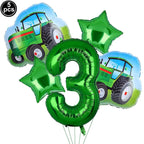  Green Tractor Birthday Party Supplies Farm Tractor Paper Plates Cup Napkins for Tractor Birthday Party Decoration Supplies