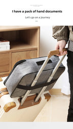 Lockable Document Storage Bag Multi Compartment Passport Card Certificate Organizer Travel Household Important File Box