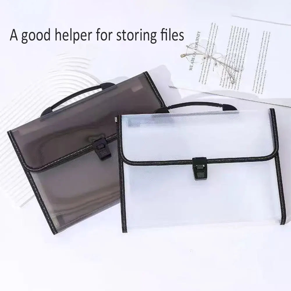 1PC twill portable accordion bag, 13 layers of large-capacity folders, easy to classify and store files.
