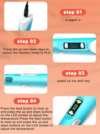 Electronic 3D Printing Pen 25MPLA Long Thread Children's 3D Graffiti Drawing Tool Drawing Smart Toy DIY Christmas Birthday Gift