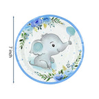 Cartoon Baby Elephant Disposable Tableware Set Paper Plate Cup Napkin Kids Boys Birthday Party Decoration Baby Shower Supplies