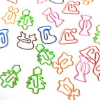 50/30pcs Christmas Tree Metal Material Bell Elk Shape Paper Clips Funny Kawaii Bookmark Office School Stationery Marking Clips