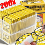 200-10Pcs/Box Glasses Cleaner Wet Wipe Disposable Anti Fog Misting Dust Remover Cleaning Lens Wipes Sunglasses Phone Screen