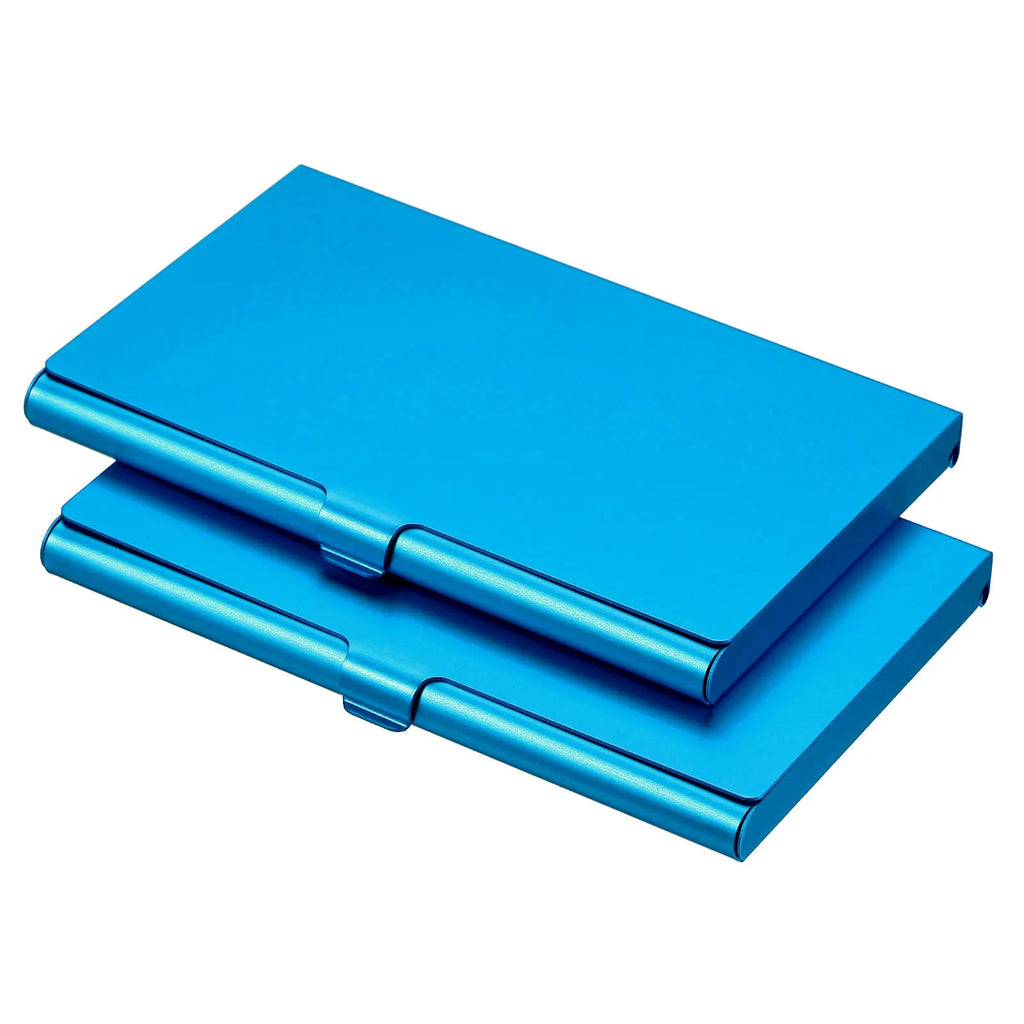1/2/3Pcs Business Card Holder Metal Box Cover Credit Card Holder Aluminum Alloy Flip Cover Slim Name Cards Case for Women Men