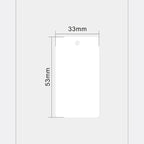1000pcs Waterproof Hang Tags Transparent Frosted PVC Cards Clothing Hang Tags Price Tag Wear-resistant Durable Thickness 0.27mm