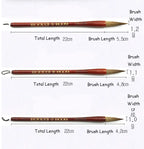 Wooden Writing Brushes Wolf Hair Traditional Chinese Calligraphy Painting Practice Festival Couplets Regular Script Supply
