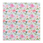 20pcs/Pac Flower Printed Paper Napkin Birthday Wedding Party Table Setting Paper Cafe Mouth Cloth Colourful Paper Placemat
