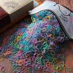 1000/2000pcs Girls Colorful Disposable Rubber Elastic Hair Band Ties Children Ponytail Holder Bands Kid Hair Accessories Leagues