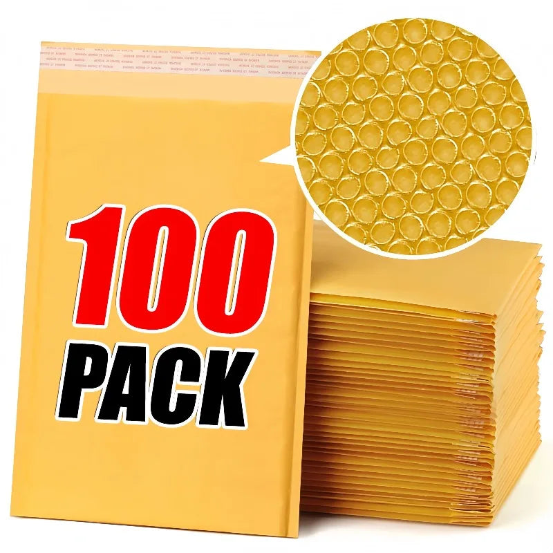 Kraft Bubble Mailers Wholesale Bubble Envelopes Bag Waterproof Foam Self-Sealing Paper Envelopes Shipping Bags for Packaging Bag