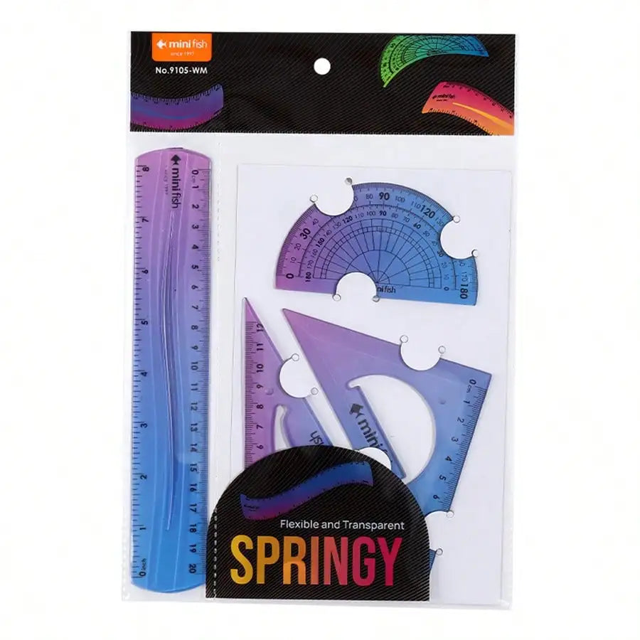 20cm Soft Ruler  with Gradient Ombre Style and Length Measured in Both Centimeters and Inches Suitable  Students  School Use