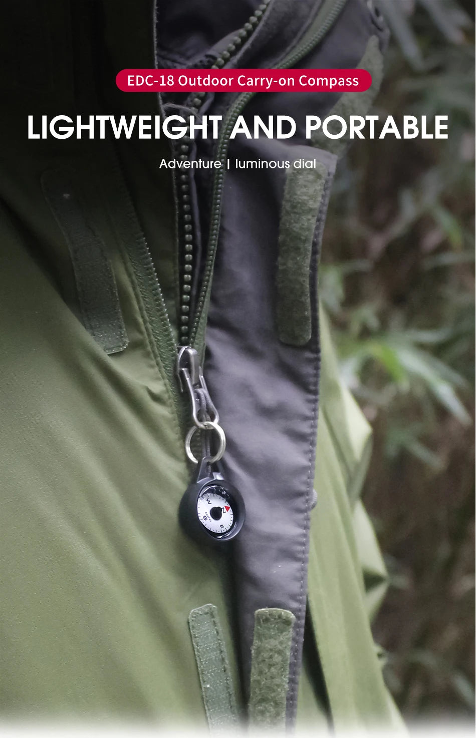 Kanpas EDC Outdoor Compass with Luminous / High Quality Compass / Outdoor Compass / Adventure Compass / K18 / K25