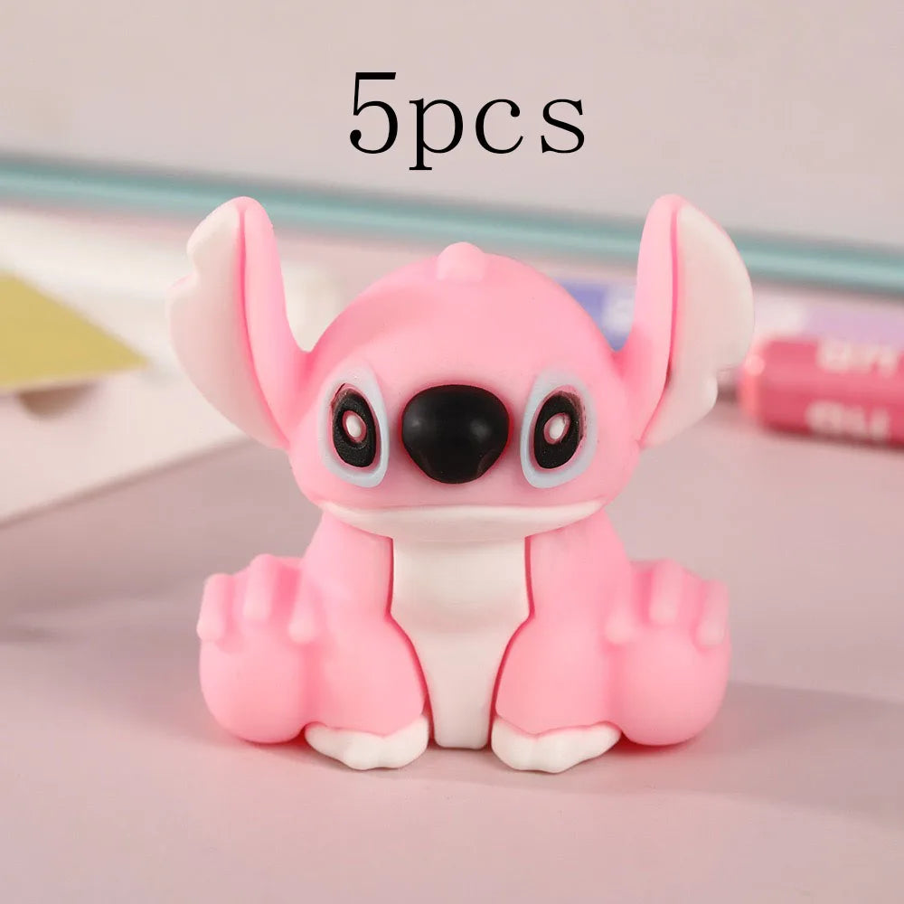 ** Cartoon Silicone Stitch Shape Pencil Sharpener Students Cute Cartoon Pencil Sharpener Pencil Sharpener Children's Stationery